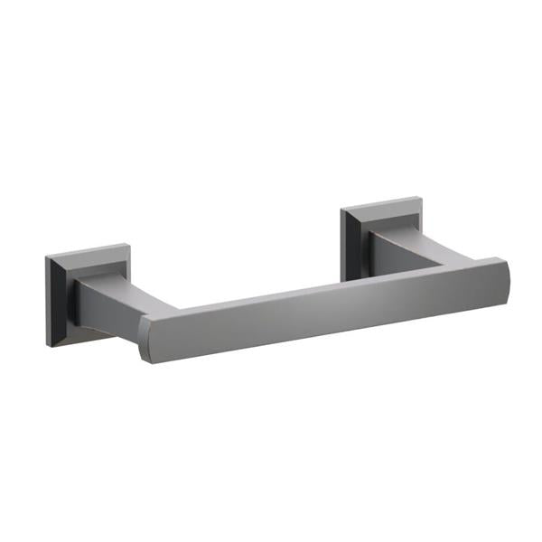 Emtek - Transitional Flared Brass Paper Holder, Pivoting Double Post