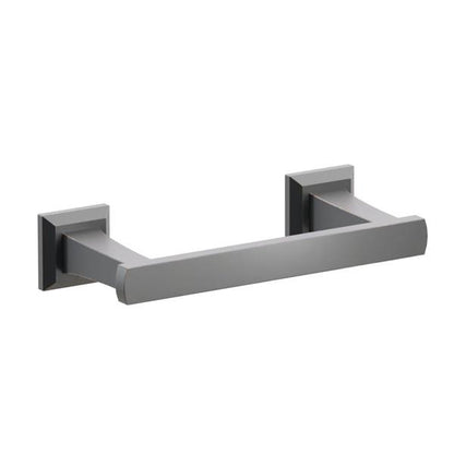 Emtek - Transitional Flared Brass Paper Holder, Pivoting Double Post
