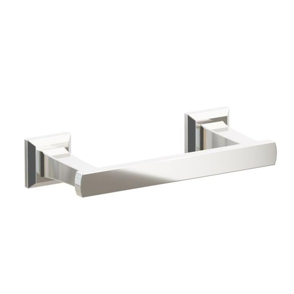 Emtek - Transitional Flared Brass Paper Holder, Pivoting Double Post