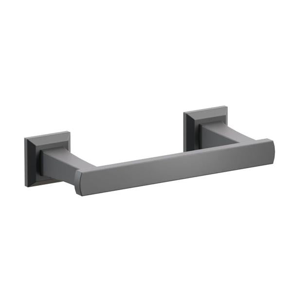 Emtek - Transitional Flared Brass Paper Holder, Pivoting Double Post