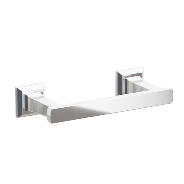 Emtek - Transitional Flared Brass Paper Holder, Pivoting Double Post
