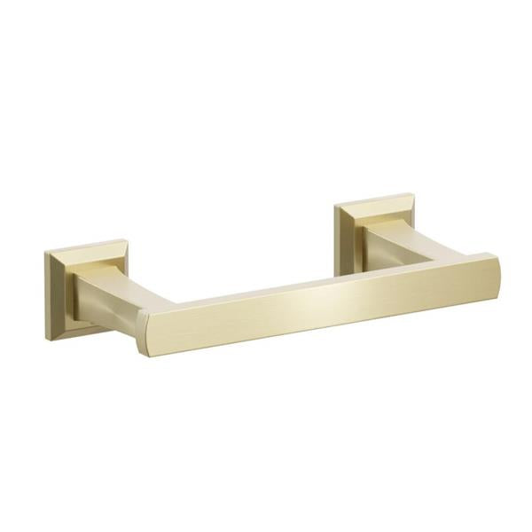 Emtek - Transitional Flared Brass Paper Holder, Pivoting Double Post