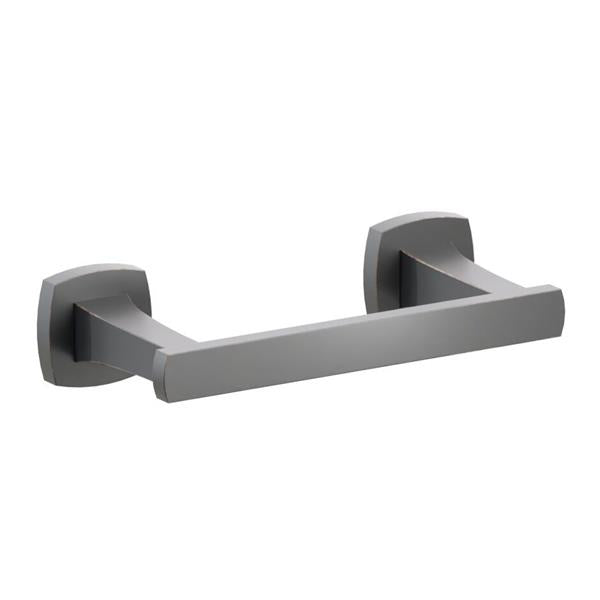 Emtek - Transitional Flared Brass Paper Holder, Pivoting Double Post