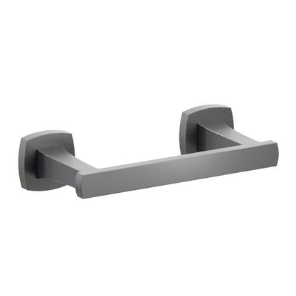 Emtek - Transitional Flared Brass Paper Holder, Pivoting Double Post