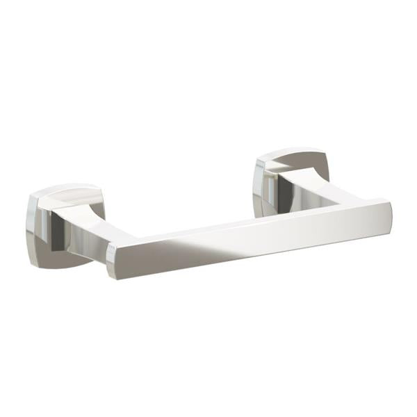 Emtek - Transitional Flared Brass Paper Holder, Pivoting Double Post