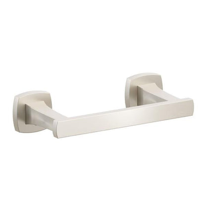 Emtek - Transitional Flared Brass Paper Holder, Pivoting Double Post
