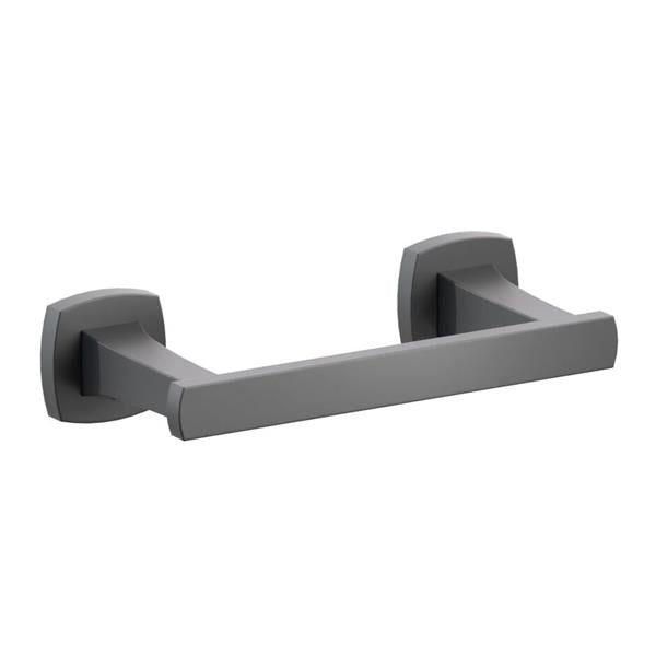 Emtek - Transitional Flared Brass Paper Holder, Pivoting Double Post