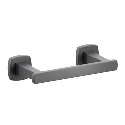 Emtek - Transitional Flared Brass Paper Holder, Pivoting Double Post
