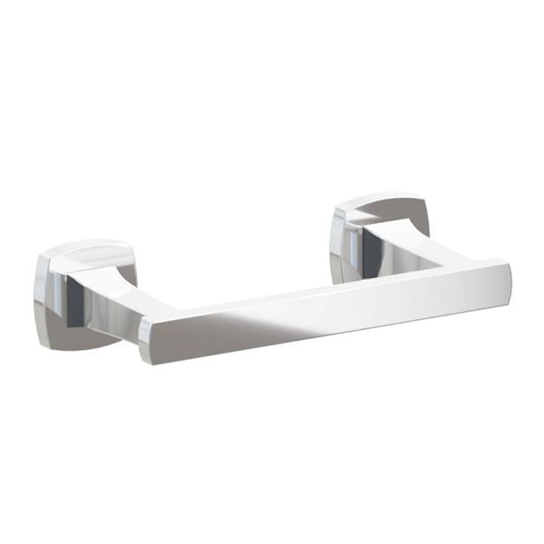 Emtek - Transitional Flared Brass Paper Holder, Pivoting Double Post