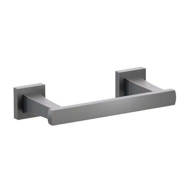 Emtek - Transitional Flared Brass Paper Holder, Pivoting Double Post