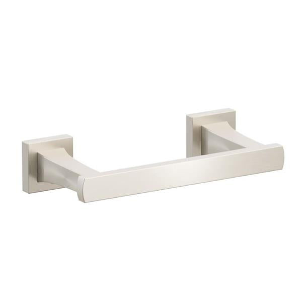 Emtek - Transitional Flared Brass Paper Holder, Pivoting Double Post