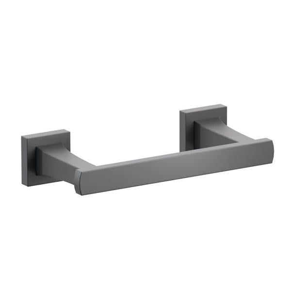 Emtek - Transitional Flared Brass Paper Holder, Pivoting Double Post
