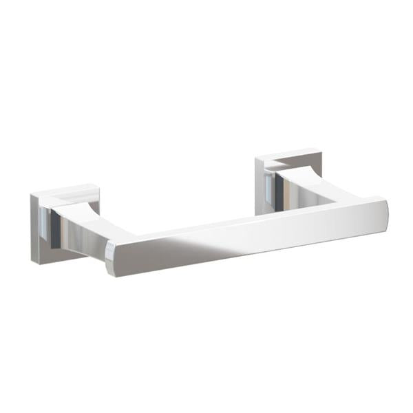 Emtek - Transitional Flared Brass Paper Holder, Pivoting Double Post