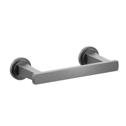 Emtek - Transitional Flared Brass Paper Holder, Pivoting Double Post