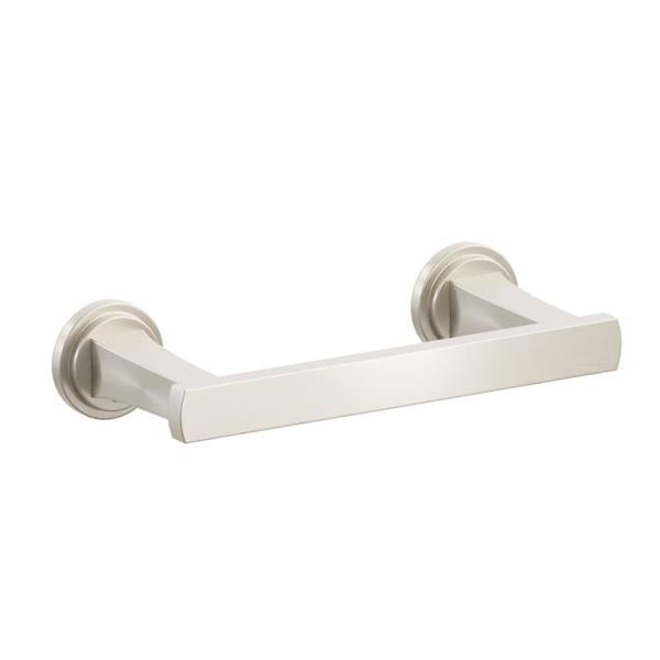 Emtek - Transitional Flared Brass Paper Holder, Pivoting Double Post