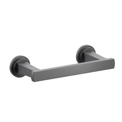 Emtek - Transitional Flared Brass Paper Holder, Pivoting Double Post