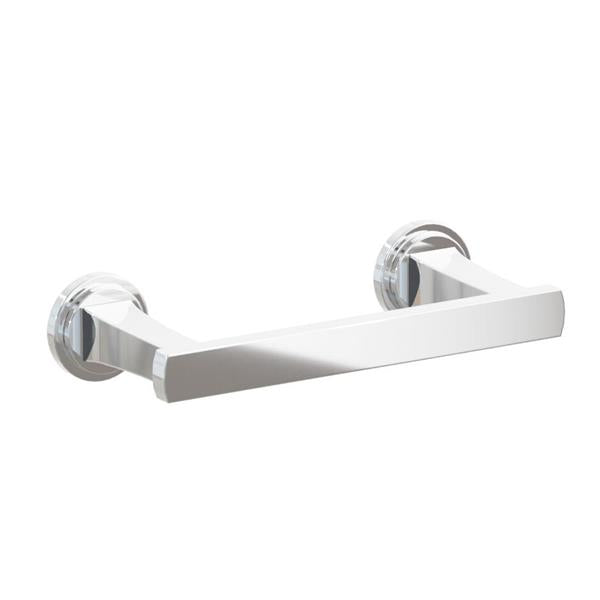 Emtek - Transitional Flared Brass Paper Holder, Pivoting Double Post