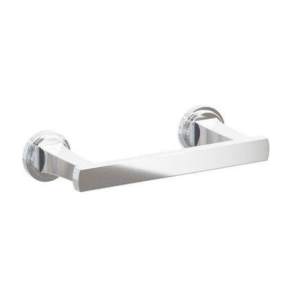 Emtek - Transitional Flared Brass Paper Holder, Pivoting Double Post