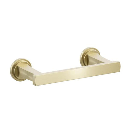 Emtek - Transitional Flared Brass Paper Holder, Pivoting Double Post