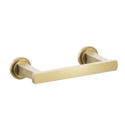 Emtek - Transitional Flared Brass Paper Holder, Pivoting Double Post