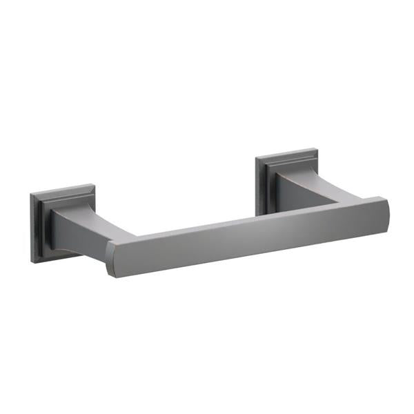 Emtek - Transitional Flared Brass Paper Holder, Pivoting Double Post