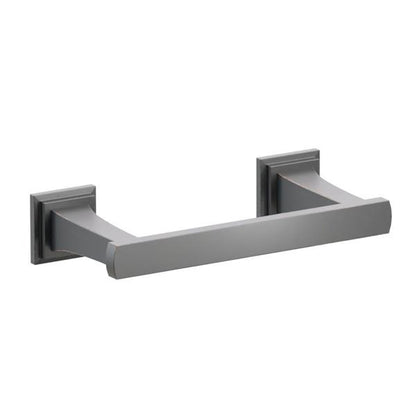 Emtek - Transitional Flared Brass Paper Holder, Pivoting Double Post