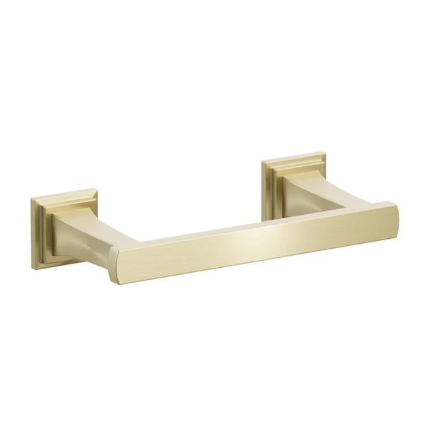 Emtek - Transitional Flared Brass Paper Holder, Pivoting Double Post