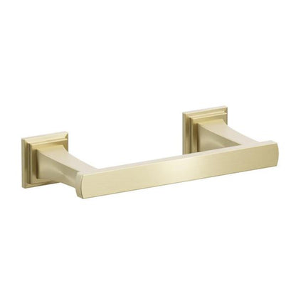 Emtek - Transitional Flared Brass Paper Holder, Pivoting Double Post