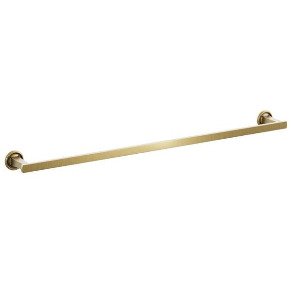 Emtek - Transitional Flared Brass Towel Bar 30 Inch
