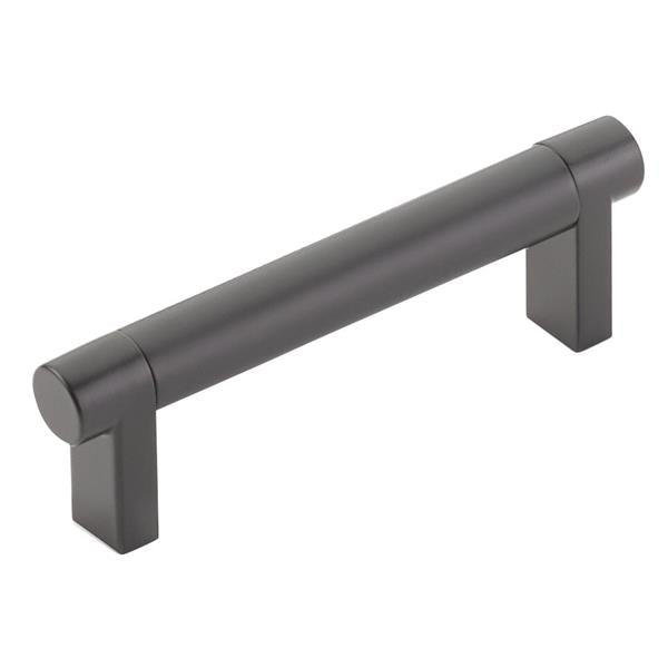Emtek - Select Cabinet Pull 3-1/2 In C-C, Rectangular Stem, Smooth Bar