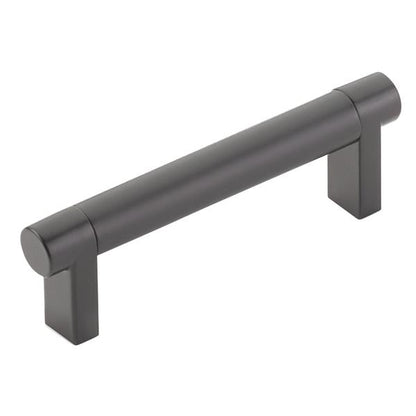 Emtek - Select Cabinet Pull 3-1/2 In C-C, Rectangular Stem, Smooth Bar