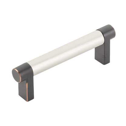 Emtek - Select Cabinet Pull 3-1/2 In C-C, Rectangular Stem, Smooth Bar
