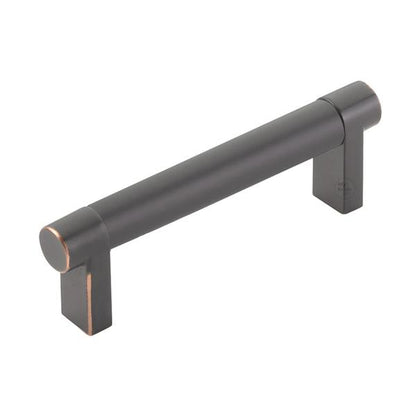 Emtek - Select Cabinet Pull 3-1/2 In C-C, Rectangular Stem, Smooth Bar