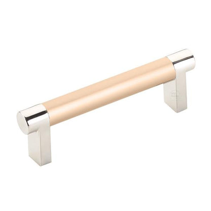 Emtek - Select Cabinet Pull 3-1/2 In C-C, Rectangular Stem, Smooth Bar