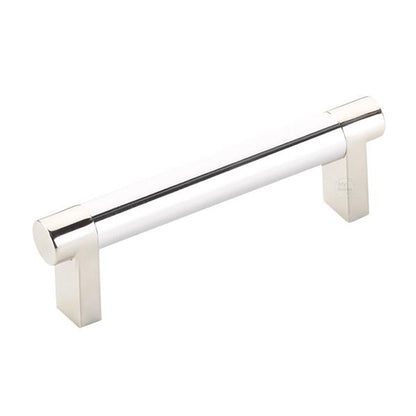 Emtek - Select Cabinet Pull 3-1/2 In C-C, Rectangular Stem, Smooth Bar
