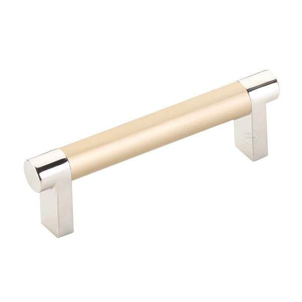 Emtek - Select Cabinet Pull 3-1/2 In C-C, Rectangular Stem, Smooth Bar
