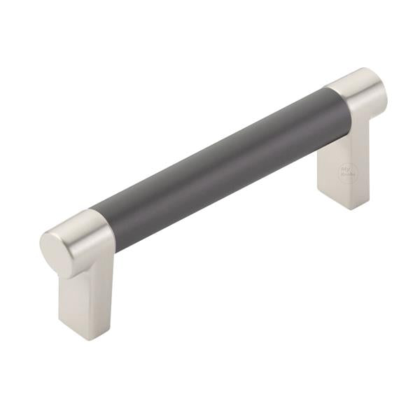 Emtek - Select Cabinet Pull 3-1/2 In C-C, Rectangular Stem, Smooth Bar