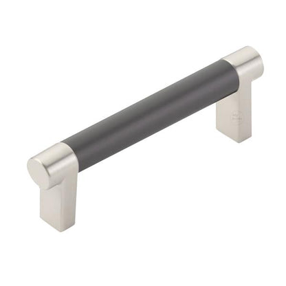 Emtek - Select Cabinet Pull 3-1/2 In C-C, Rectangular Stem, Smooth Bar