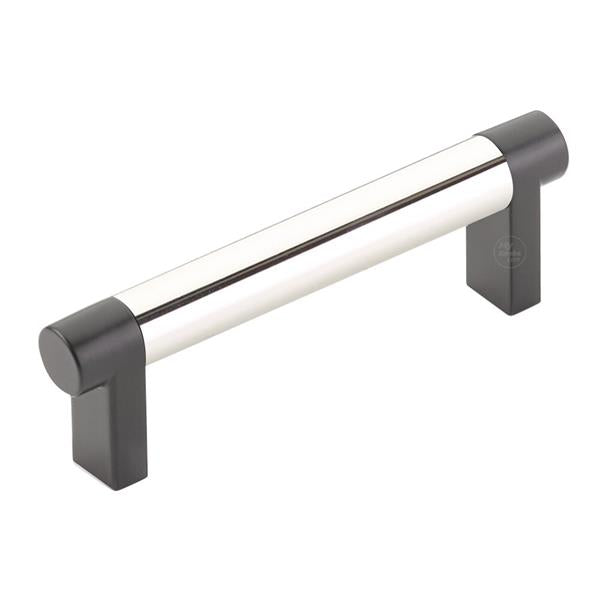 Emtek - Select Cabinet Pull 3-1/2 In C-C, Rectangular Stem, Smooth Bar