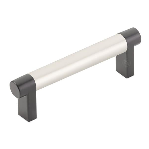 Emtek - Select Cabinet Pull 3-1/2 In C-C, Rectangular Stem, Smooth Bar