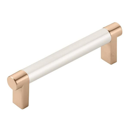 Emtek - Select Cabinet Pull 4 In C-C, Rectangular Stem, Smooth Bar