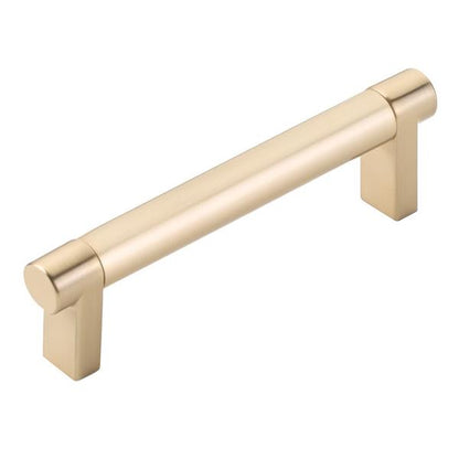 Emtek - Select Cabinet Pull 4 In C-C, Rectangular Stem, Smooth Bar