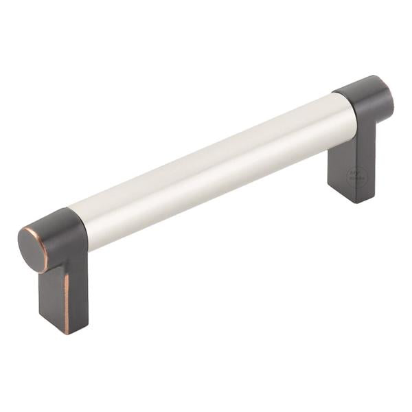 Emtek - Select Cabinet Pull 4 In C-C, Rectangular Stem, Smooth Bar