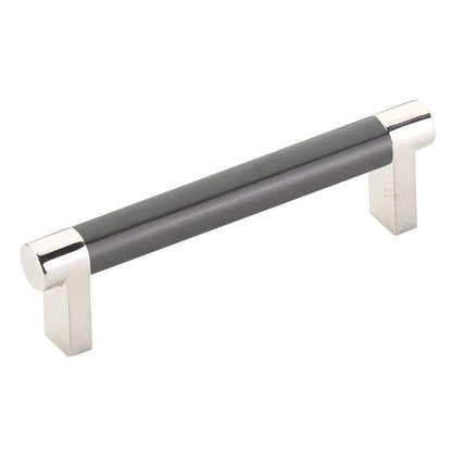 Emtek - Select Cabinet Pull 4 In C-C, Rectangular Stem, Smooth Bar