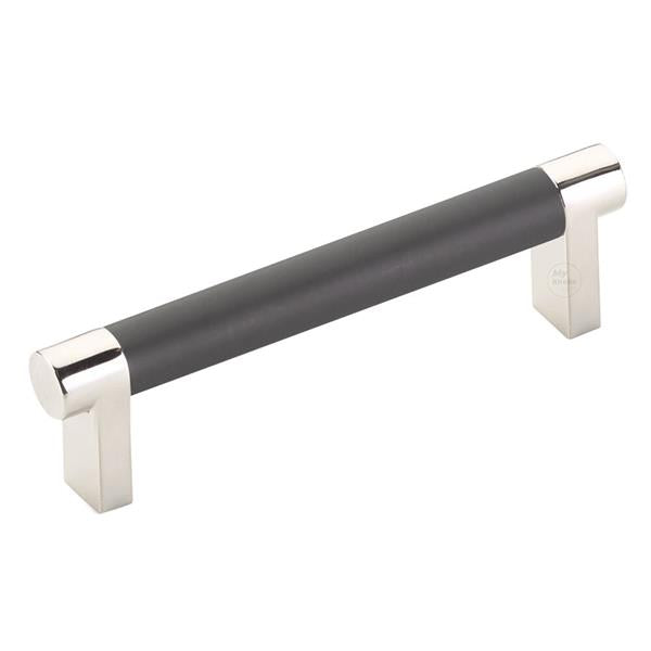 Emtek - Select Cabinet Pull 4 In C-C, Rectangular Stem, Smooth Bar