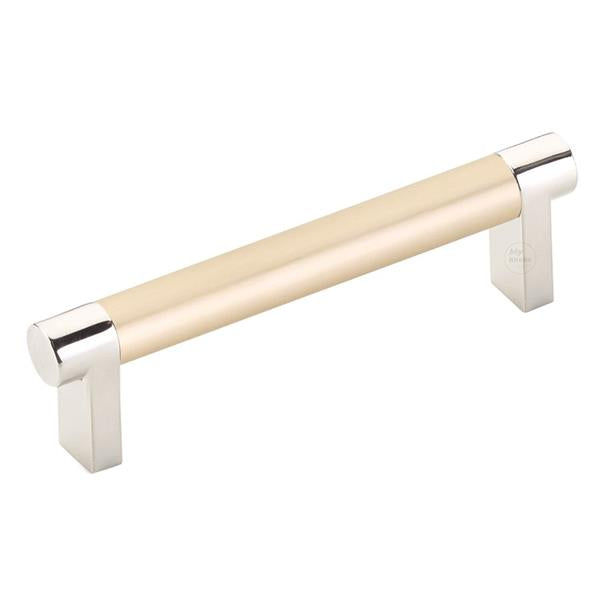 Emtek - Select Cabinet Pull 4 In C-C, Rectangular Stem, Smooth Bar