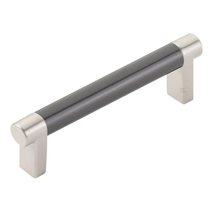 Emtek - Select Cabinet Pull 4 In C-C, Rectangular Stem, Smooth Bar