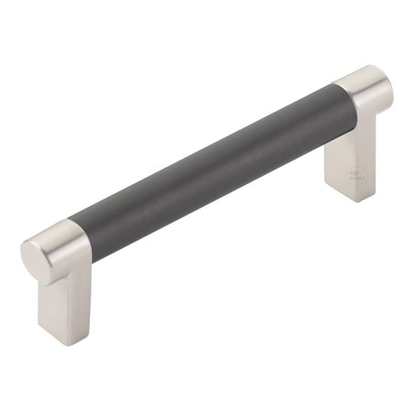 Emtek - Select Cabinet Pull 4 In C-C, Rectangular Stem, Smooth Bar