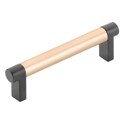 Emtek - Select Cabinet Pull 4 In C-C, Rectangular Stem, Smooth Bar