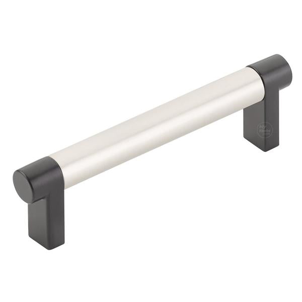 Emtek - Select Cabinet Pull 4 In C-C, Rectangular Stem, Smooth Bar